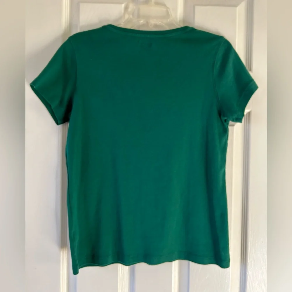 St John’s Bay women’s green top medium - Picture 3 of 7